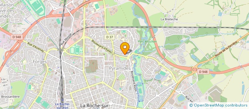 localisation de l'entreprise MONSIEUR FABRICE BOURGOIN à LA ROCHE-SUR-YON