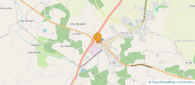 localisation de l'entreprise MONSIEUR FABRICE BOURMAUD à MONTLIEU-LA-GARDE