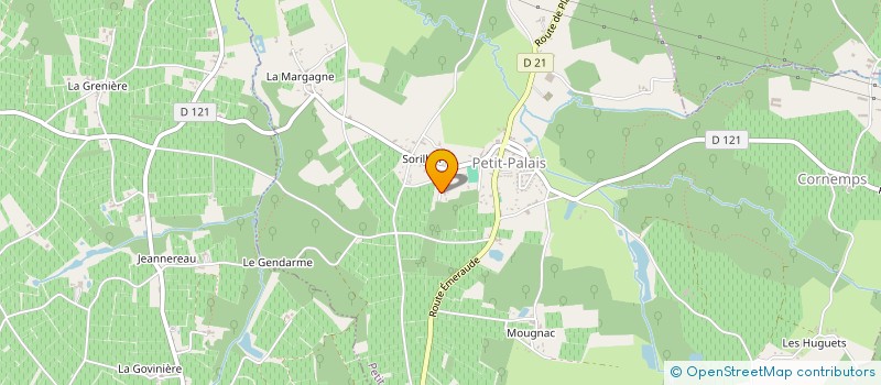 localisation de l'entreprise MONSIEUR FABRICE BOUSQUET  PETIT-PALAIS-ET-CORNEMPS