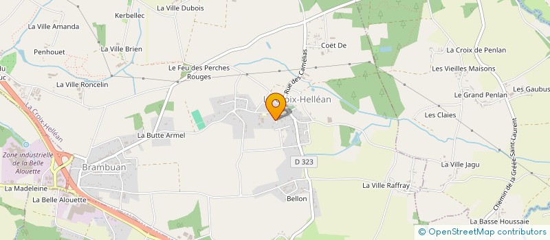 localisation de l'entreprise MONSIEUR FABRICE BOUSSOT  LA CROIX-HELLEAN