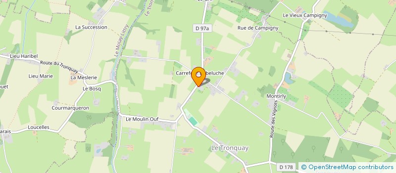 localisation de l'entreprise MONSIEUR FABRICE BOUVIER  LE TRONQUAY