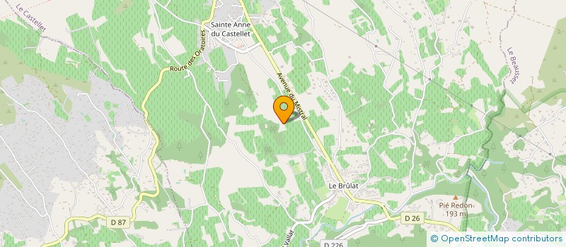 localisation de l'entreprise MONSIEUR FABRICE BOZET  LE CASTELLET