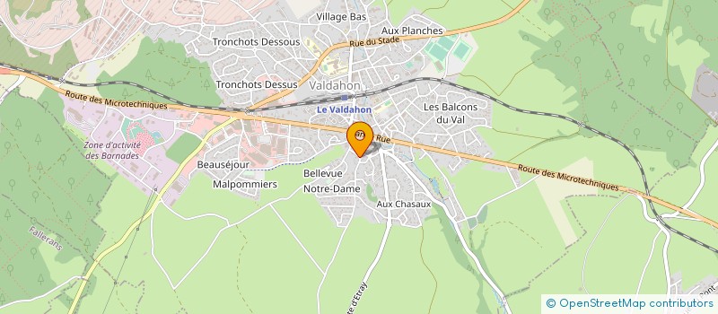 localisation de l'entreprise MONSIEUR FABRICE BRACHOTTE à VALDAHON