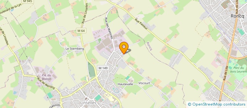 localisation de l'entreprise MONSIEUR FABRICE BRANLANT  LINSELLES