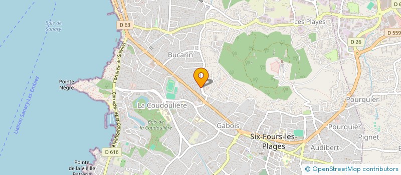 localisation de l'entreprise MONSIEUR FABRICE BRESSAND à SIX-FOURS-LES-PLAGES