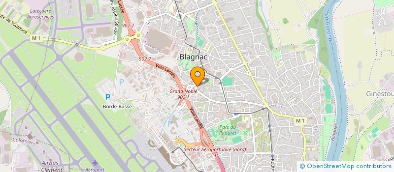 localisation de l'entreprise MONSIEUR FABRICE BRIAULT  BLAGNAC