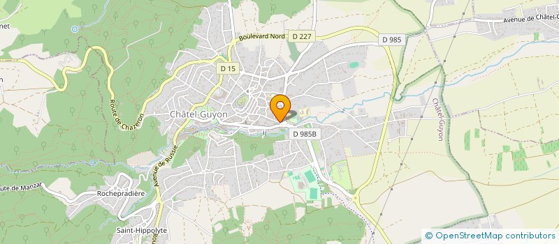 localisation de l'entreprise MONSIEUR FABRICE BRICKA  CHATEL-GUYON