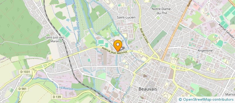 localisation de l'entreprise MONSIEUR FABRICE BRIET  BEAUVAIS