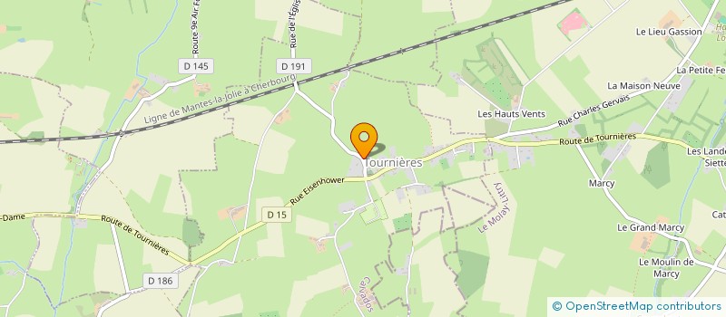 localisation de l'entreprise MONSIEUR FABRICE BRINDEJONC  TOURNIERES