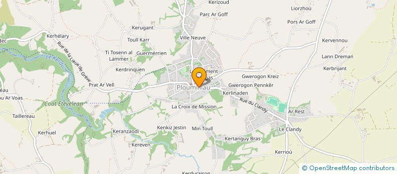localisation de l'entreprise MONSIEUR FABRICE BROCHOT à PLOUMILLIAU