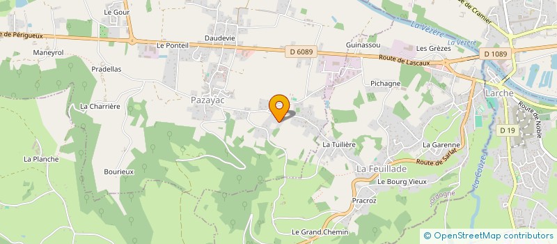 localisation de l'entreprise MONSIEUR FABRICE BRUN  PAZAYAC