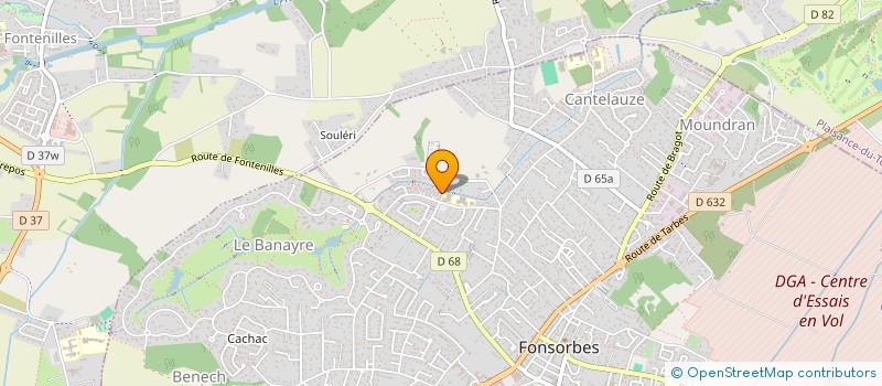 localisation de l'entreprise MONSIEUR FABRICE BRUNEL  FONSORBES