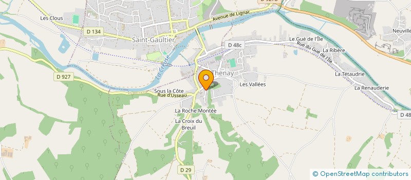 localisation de l'entreprise MONSIEUR FABRICE BRUNET à THENAY