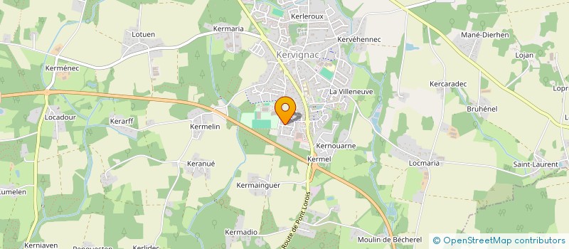 localisation de l'entreprise MONSIEUR FABRICE BRUSSEAUX  KERVIGNAC