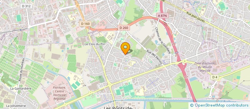 localisation de l'entreprise MONSIEUR FABRICE BUSSON à LES PONTS-DE-CE