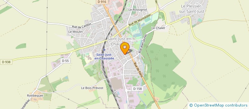 localisation de l'entreprise MONSIEUR FABRICE BUTEAU à SAINT-JUST-EN-CHAUSSEE
