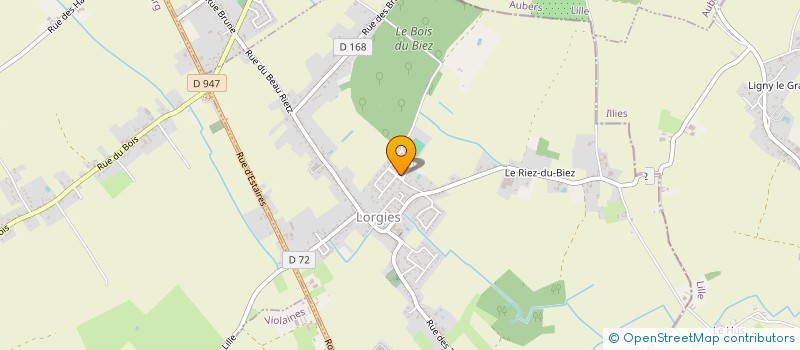 localisation de l'entreprise MONSIEUR FABRICE BUTON  LORGIES