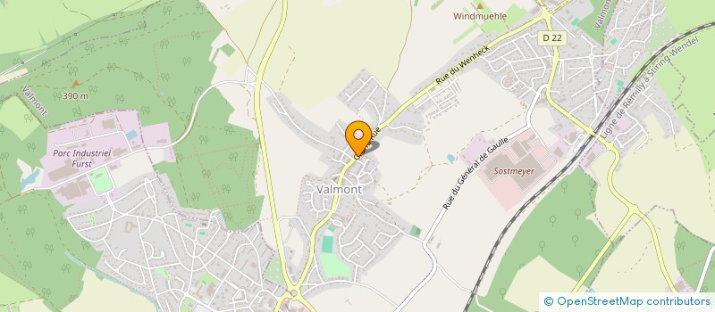 localisation de l'entreprise MONSIEUR FABRICE BUTTERBACH  VALMONT