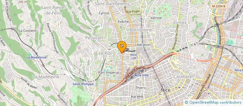 localisation de l'entreprise MONSIEUR FABRICE BUTTIGLIERI à NICE