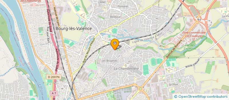 localisation de l'entreprise MONSIEUR FABRICE CABUT à BOURG-LES-VALENCE