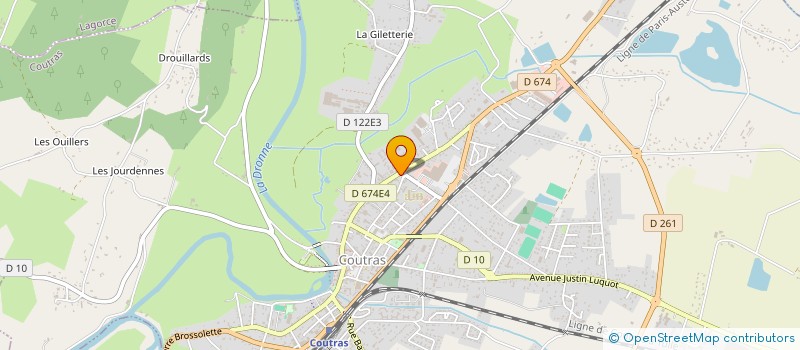 localisation de l'entreprise MONSIEUR FABRICE CAELEN à COUTRAS