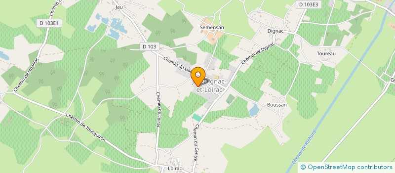 localisation de l'entreprise MONSIEUR FABRICE CAILLER  JAU-DIGNAC-ET-LOIRAC