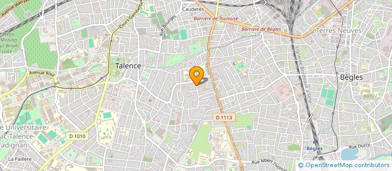 localisation de l'entreprise MONSIEUR FABRICE CAIVEAU  TALENCE