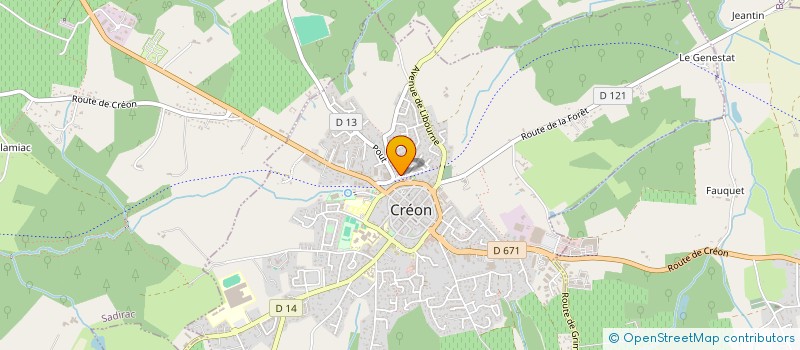 localisation de l'entreprise MONSIEUR FABRICE CAMOU à CREON