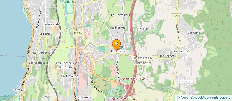 localisation de l'entreprise MONSIEUR FABRICE CANTALUPI  DRUMETTAZ-CLARAFOND