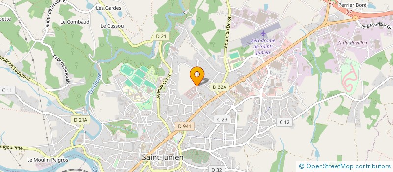 localisation de l'entreprise MONSIEUR FABRICE CANTIN à SAINT-JUNIEN