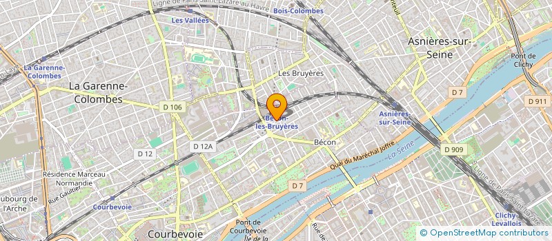 localisation de l'entreprise MONSIEUR FABRICE CAPEZZONE à COURBEVOIE