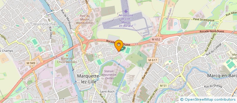 localisation de l'entreprise MONSIEUR FABRICE CARETTE  MARQUETTE-LEZ-LILLE