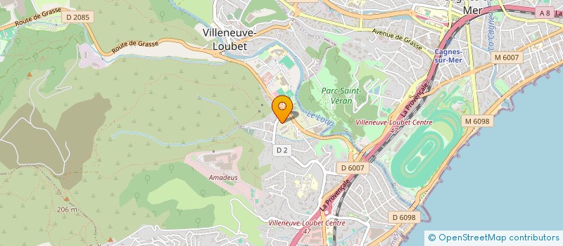 localisation de l'entreprise MONSIEUR FABRICE CARFAGNA à VILLENEUVE-LOUBET