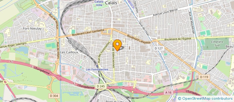 localisation de l'entreprise MONSIEUR FABRICE CARLIER  CALAIS