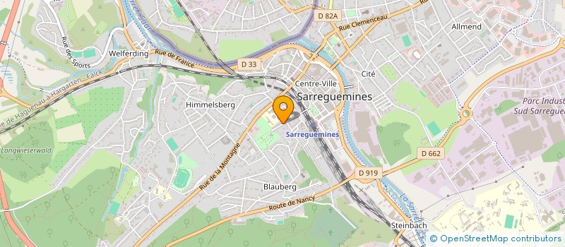 localisation de l'entreprise MONSIEUR FABRICE CASPAR  SARREGUEMINES