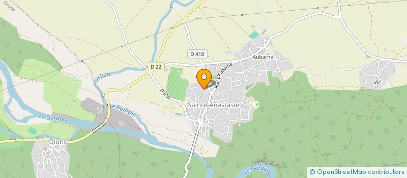 localisation de l'entreprise MONSIEUR FABRICE CASPAR  SAINTE-ANASTASIE