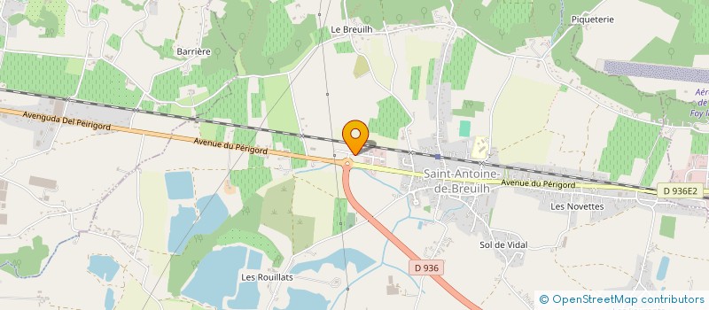 localisation de l'entreprise MONSIEUR FABRICE CASTANET  SAINT-ANTOINE-DE-BREUILH