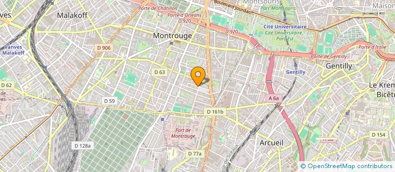 localisation de l'entreprise MONSIEUR FABRICE CATHIER à MONTROUGE