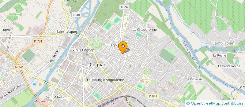 localisation de l'entreprise MONSIEUR FABRICE CAUSSE à COGNAC