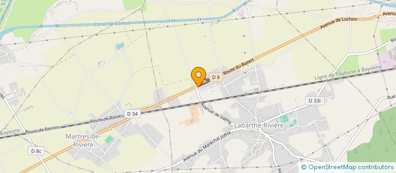 localisation de l'entreprise MONSIEUR FABRICE CAZABAT à LABARTHE-RIVIERE