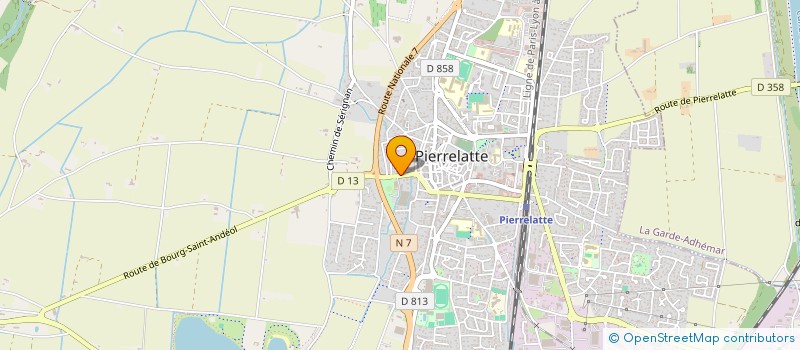 localisation de l'entreprise MONSIEUR FABRICE CAZE à PIERRELATTE