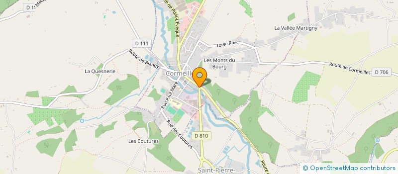 localisation de l'entreprise MONSIEUR FABRICE CAZEAUX  CORMEILLES