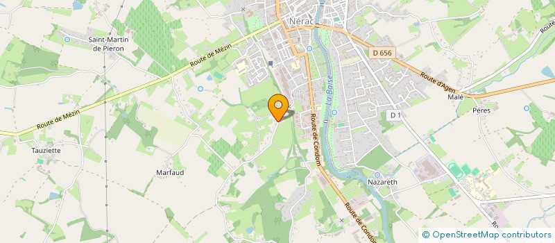 localisation de l'entreprise MONSIEUR FABRICE CAZENEUVE  FIEUX