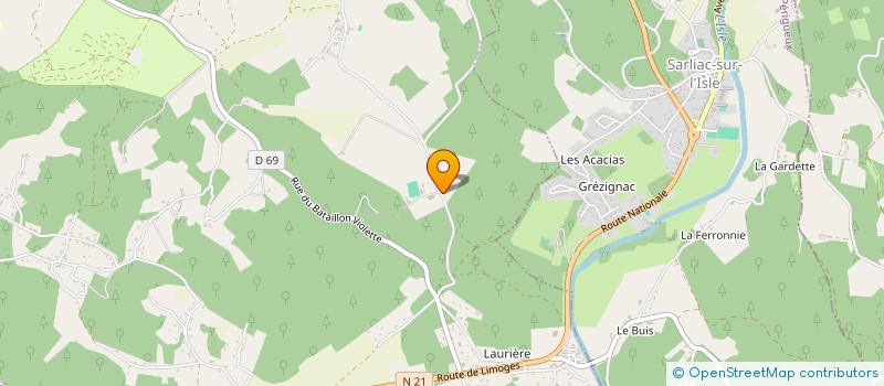 localisation de l'entreprise MONSIEUR FABRICE CHALARD  ANTONNE-ET-TRIGONANT