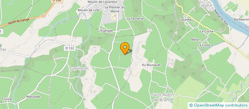 localisation de l'entreprise MONSIEUR FABRICE CHAMBEREAUD à LUGAIGNAC