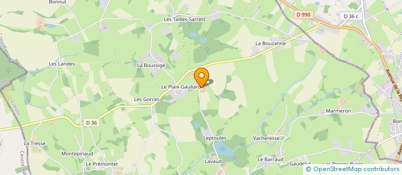 localisation de l'entreprise MONSIEUR FABRICE CHAMPEAU à LOURDOUEIX-SAINT-PIERRE