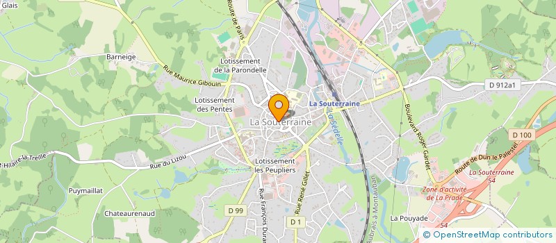 localisation de l'entreprise MONSIEUR FABRICE CHANARD à LA SOUTERRAINE