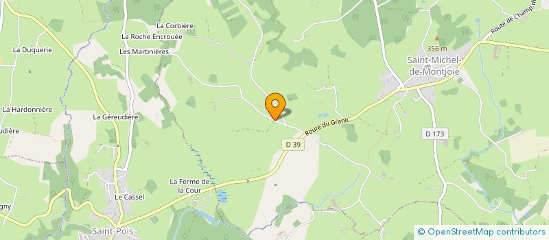 localisation de l'entreprise MONSIEUR FABRICE CHAPDELAINE  SAINT-MICHEL-DE-MONTJOIE