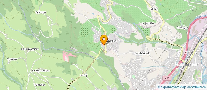 localisation de l'entreprise MONSIEUR FABRICE CHAPELLE  CELLIEU