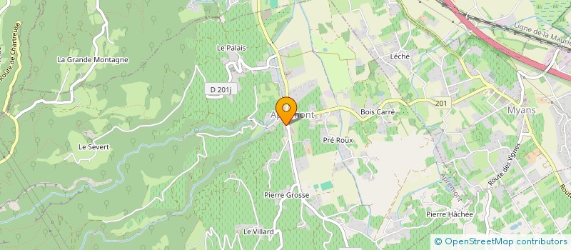 localisation de l'entreprise MONSIEUR FABRICE CHARDON  APREMONT